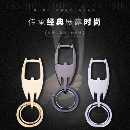 Wholesale Brand Double Ring Key Holders Metallic Wearproof Key Wallets Fashion Key Organizer Car Key Wallets Dropshipping Gifts