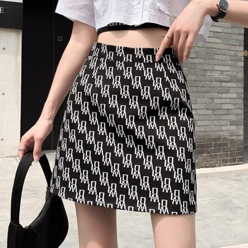 Summer Woman Skirts Harajuku Korean Fashion Cute Kawaii Skirts High Waist A Line Mini Skirt Women