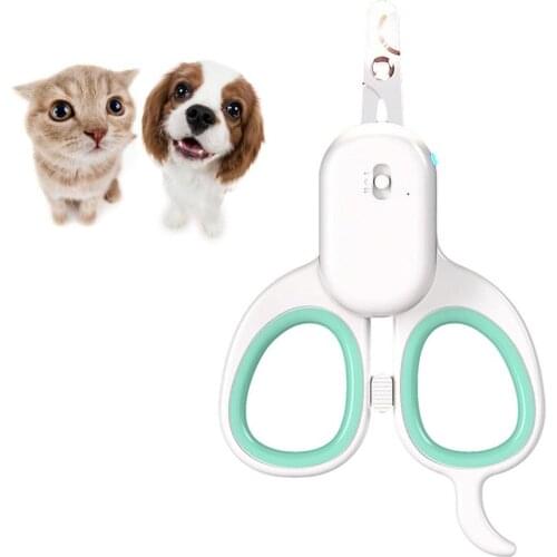 Pet Nail Clipper with LED Light Dog Cat Effortless Beauty Scissor Nail Trimmer for Animals Toe Claw Clippers Pet Supplie