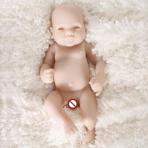 10 Inch Full Soft Vinyl Reborn Baby Simulation Male Doll Plastic Model Rebirth Doll Blank Mold