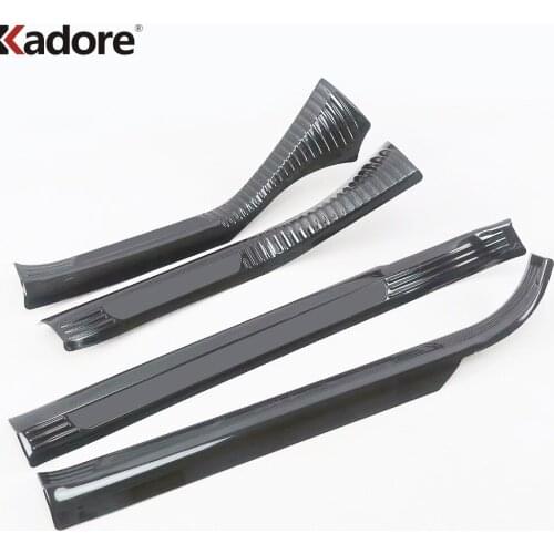 Door Sill Plate Cover Trim For VW For Volkswagen T-ROC TROC 2017 2018 2019 Stainless Steel Car Inner Door Protector Pedal