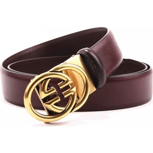 New designer mens belt luxury mens fashion belt high quality automatic buckle mens leather belt fashion retro buckle men