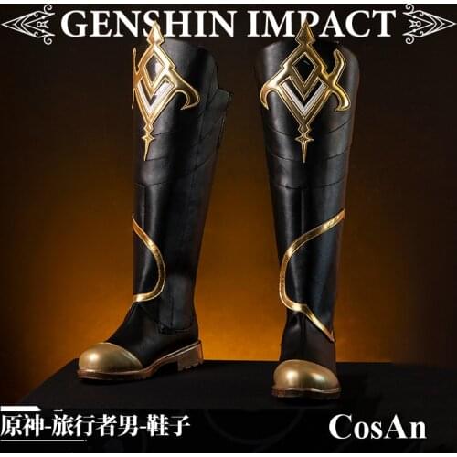 Game Genshin Impact Aether Battle Shoes Cosplay The High Quality Universal Fashion Boots Female Role Play Used 36-41