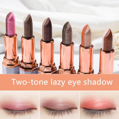 Double Color Lazy Eye Shadow Makeup Palette Glitter Palette Eyeshadow Pallete Waterproof Glitter Eyeshadow Shimmer Cosmetics