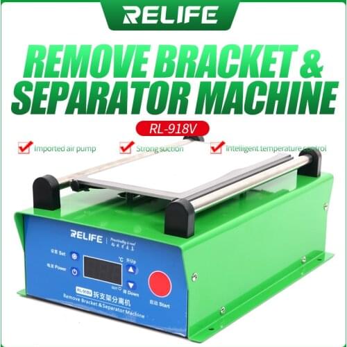 RELIFE Screen Separator Machine Vacuum Built-in Pump LCD Screen Separator Max8.5 inches Phone Disassemble Repair Tool RL-918V