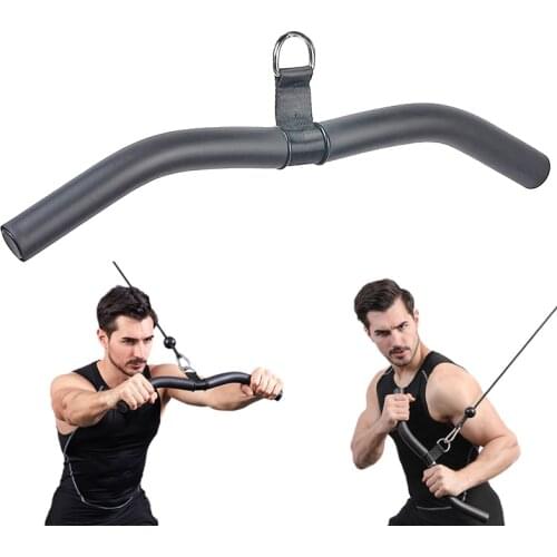 Fitness Pull Down Bar Biceps Triceps Back Muscle Exerciser Pull Rod Handle Grip for Gym Home Rowing Machine Attachment Equipment