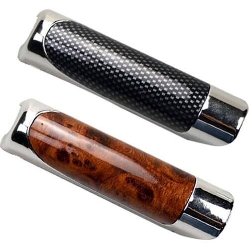 Universal Car Hand Brake Protector Decoration Cover Handbrake Handle Carbon Fiber Pattern Decoration Cover Accessories
