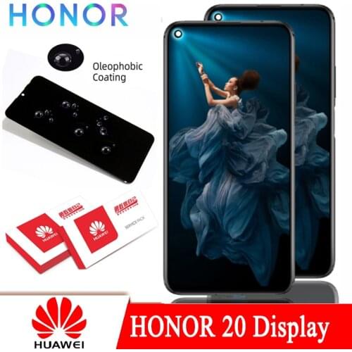 100% Original 6.26'' LCD with Frame for Huawei Honor 20 YAL-L21 Display Touch Screen Digitizer Repair Parts