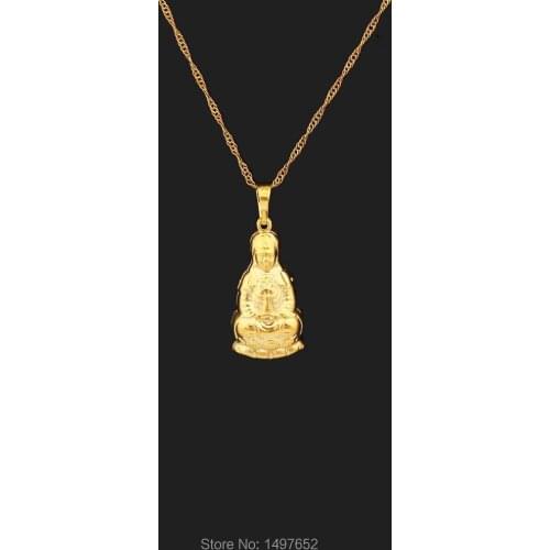 Adixyn High Quality / Gold Color Pendant & Necklace Buddha Religious DIY Accessories Jewelry For Women Men Free shipping