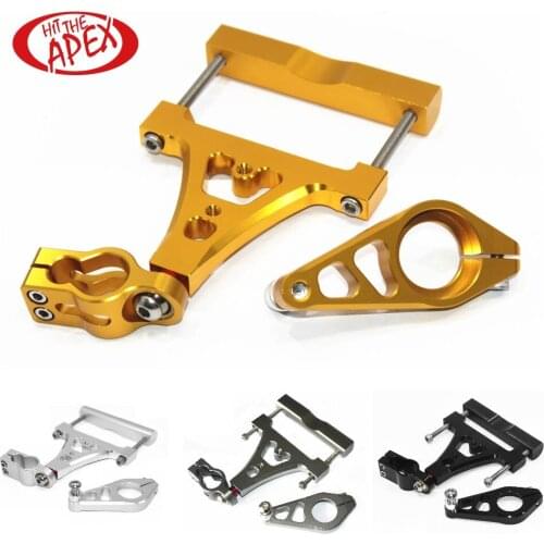 CNC Aluminum Motorcycle Steering Damper Stabilize Steering Damper Steering Bracket Mount Kit For CBR250 CBR 250 2010-2016