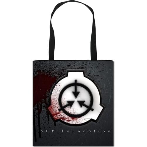 SCP Secure Contain Protect Handbag Women Lady Shopping Bag Girls High Capacity Travel Storage Bags Foldable Shoulder Bag