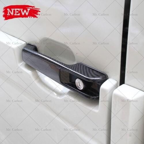 FOR BENZ G-CLASS W463 W464 G63 G500 CARBON FIBER OUTSIDE DOOR HANDLE COVER TRIM BODY KIT TUNING PART W463 CARBON GRIP KNOB RACIN