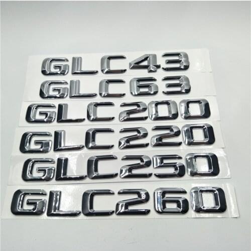 Rear Trunk Tail Badge Emblem Logo for Mercedes Benz GLC Class X205 X253 W253 GLC43 GLC63 GLC200 GLC220 GLC250 GLC260 GLC550