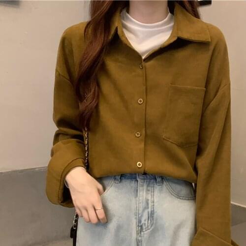 Женские вельветовые рубашки Harteen China At AliExpress