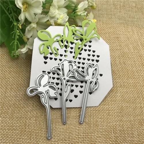 3Pcs Flower Metal Cutting Dies For DIY Scrapbooking Album Embossing Paper Cards Decorative Crafts
