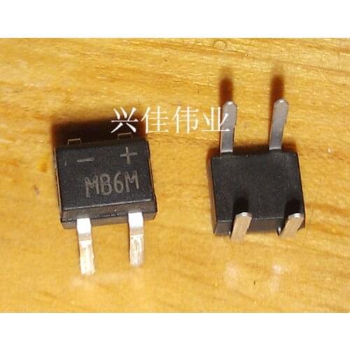 10/PCS NEW New Mb6m Bridge Rectifier Rectifier Bridge Bridge Rectifier 600V/0.5A Direct Plug Dip-4