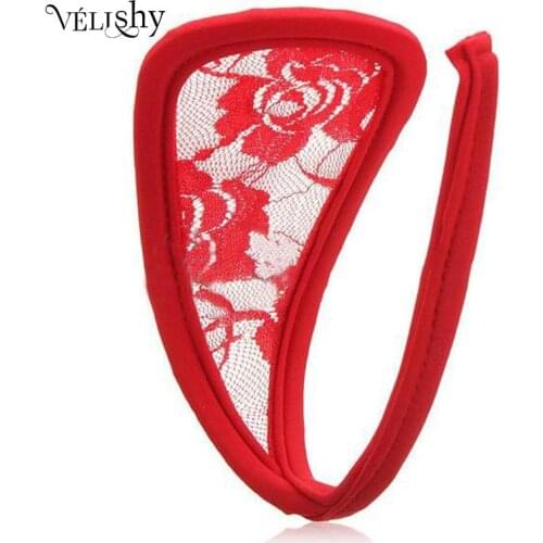 Sexy Womens Flower Lace Crocet C String Thongs Transparent Erotic Panties Invisible Floral Lingerie Underwear woman panties