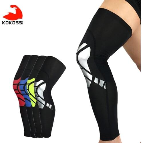 KoKossi 1 Pcs Sports Compression Knee Pads Summer Thin Breathable Leg Protectors Outdoor Football Riding Running Protective Gear