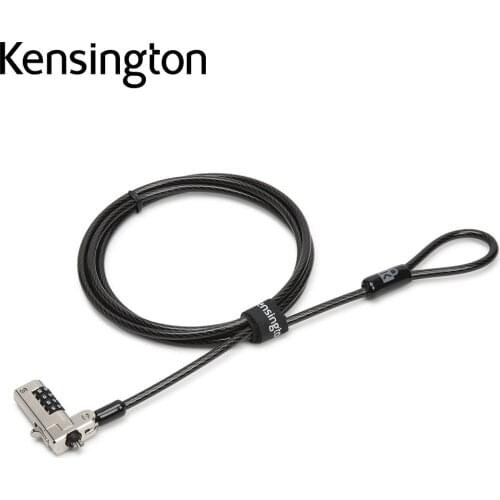 Kensington Slim N17 Cable Lock for Dell Laptops with Wedge Lock Slot Anti-Theft Keyless Combination Laptop Lock K68008WW