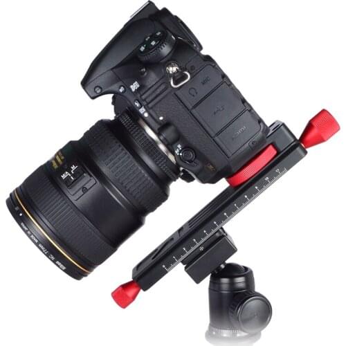 W-160 38mm Macro Shooting Focus Rail Quick Plate 1/4" 3/8" For DSLR Fit Arca Tripod