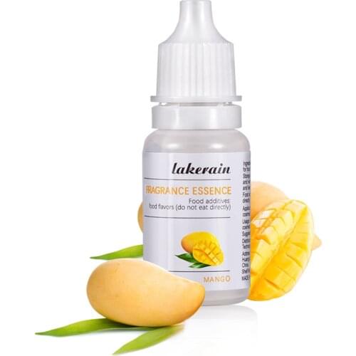1pc Mango Natural Fruit Flavor Essence for Handmade Cosmetic Lip Gloss Base Lipgloss DIY Food Grade Fragrance Flavoring Essentia