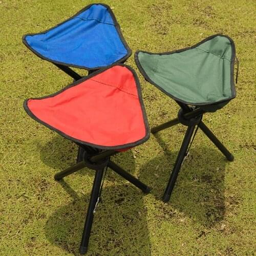 2021 Outdoor Portable Fishing Chairs Casting Folding Stool Triangle Fishing Foldable Chairs Convenient Fishing Accessories