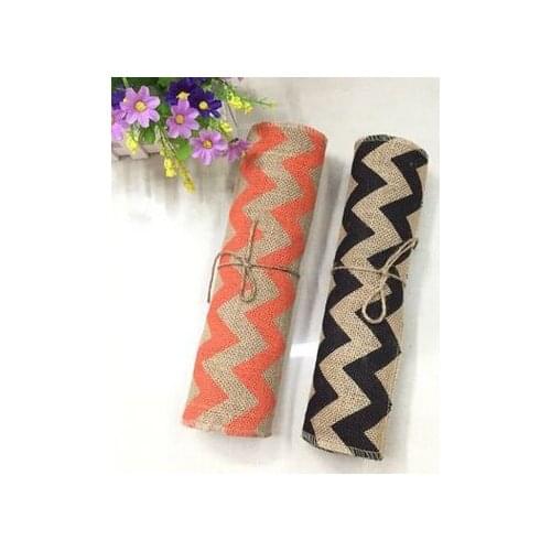 30pcs Luxury Burlap Table Runner Wedding Decoration Modern Jute Lace Table Runners Vintage Tablecloth Home Textile 30x275cm