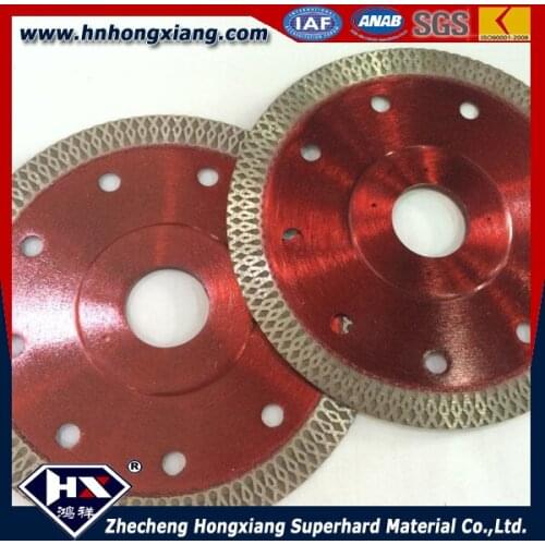 4inch Sintered continuous rim turbo blade Diamond Saw Blades for Granite and Marble Wet Cutting