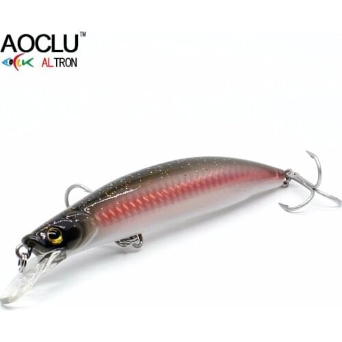 AOCLU NEW LURE wobblers 120mm 23g suspending Hard Bait Minnow Crank fishing lure VMC hooks 6 colors tackle