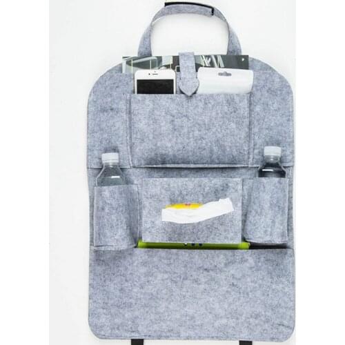 Auto Car Back Seat Storage Organizer Trash Net Holder Multi-pocket Travel Storage Bag Hanger For Auto Capacity Storage Pouch 1pc