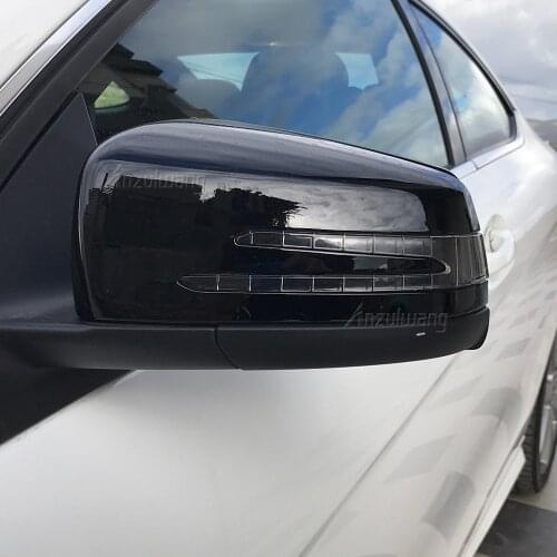For Mercedes Benz A B C E S CLA GLA GLK Class W176 W246 W204 W212 W221 C177 X204 X156 Carbon Fiber Car Rearview Mirror Cover