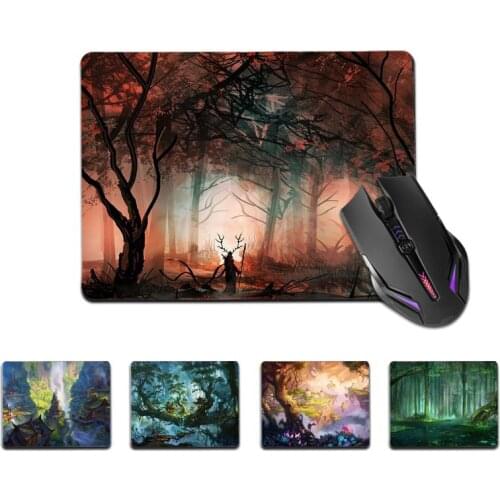 FHNBLJ Top Quality Fantasy Forest Landscape Office Mice Gamer Soft Mouse Pad Top Selling Wholesale Gaming Pad mouse