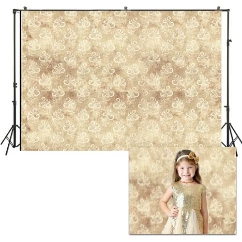 HUAYI Photo Background Newborns Baby Child Photography Backdrops Studio Gold Graffiti Damask Wall Photoshoot Backdrop Prop US220