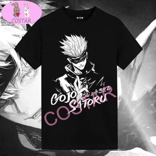 COSTAR Anime Jujutsu Kaisen Gojo Satoru Lyuikitennkai Printed Soft Cotton Wearing Fashion T-shirt Harajuku Unisex Tees
