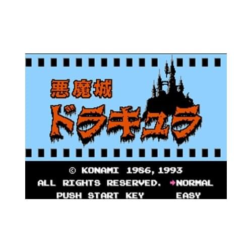 Akumajou Dracula Region Free 60 Pin 8Bit Game Card For Subor Game Players