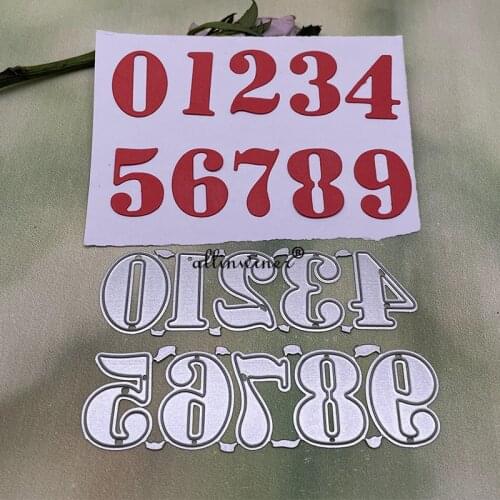 Number decoration Metal Cutting Dies Stencils For DIY Scrapbooking Decorative Embossing Handcraft Die Cutting Template