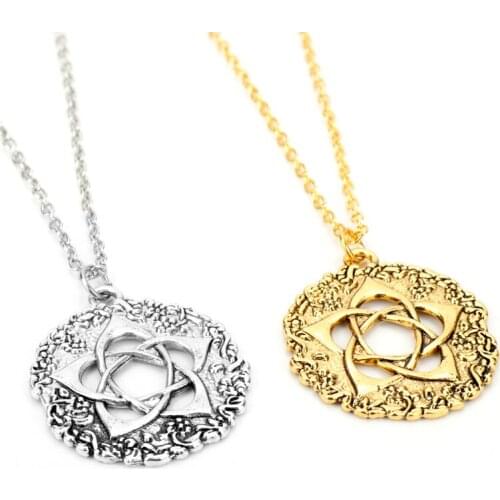 MQCHUN Flower of Life Necklace Yoga Chakra Mandala Pendant Necklace silver Zen Buddha Buddhism Amulet Religious Jewelry-30