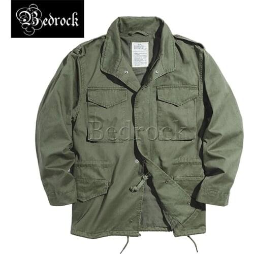 Retro M65 field coat Ami khaki windbreaker replica multi-pocket tooling jacket men