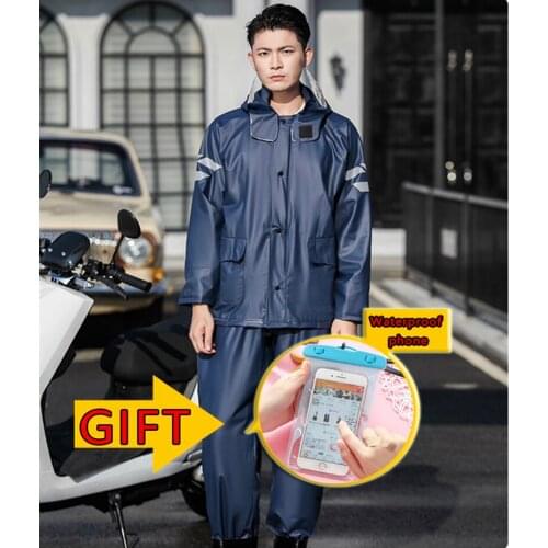 Hot Sale Raincoat Suit Adult Impermeable Motorcycle Riding Waterproof Ultrathin Outdoor Hiking Fishing Rainproof Protect Gear