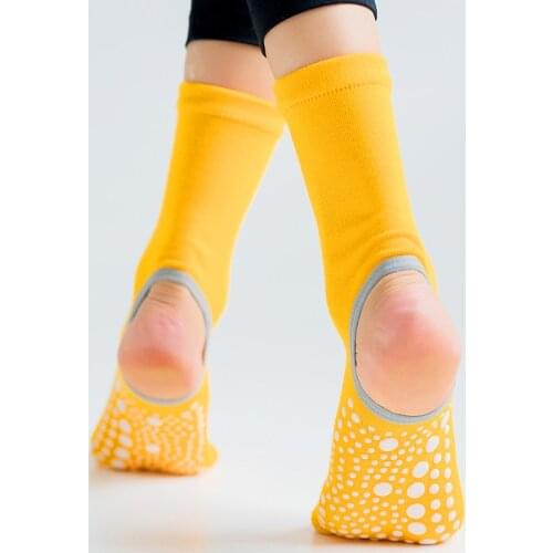 New Two Toe Yoga Socks Silicone Non Slip Quick-Dry Pilates Sock Foot Heel Cotton Ventilation Ballet Dance Sock for Women Fitnes
