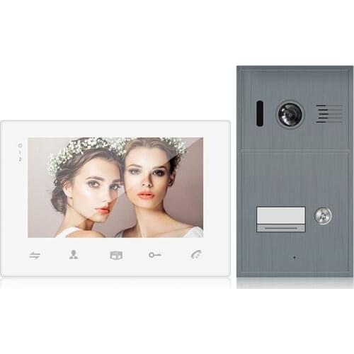 New design china 2wire multi apartment video door phone intercom system wired waterproof doorbell