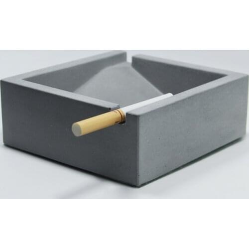 Silicone Mold Square Cement Ashtray Molds Concrete Mould Office Caffee Bar Home Decoration Silica Gel PRZY Eco-friendly 54125