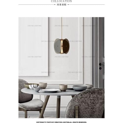 Nordic lamps postmodern minimalist creative dining room lamp study bar bedside chandelier