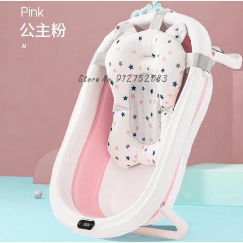 Mopod Baby Bath, Foldable Bath, Newborn Baby Sitting And Lying, Integrated Large Shower Bucket For Infants And Young Children