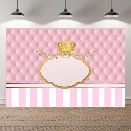 Thinvinyl new born princess BirthdayParty baby shower BannerBackgrounds Printed Professional Indoor Photographic studio Backdrop
