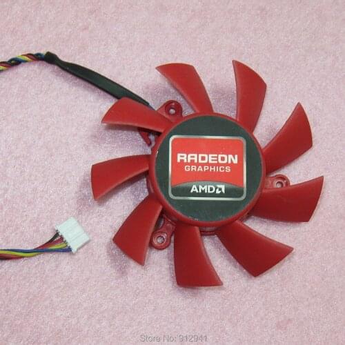 R100b Firstdo FD7015H12S 65mm Graphics / Video Card Cooler Fan Replacement 39mm 12V 0.43A 4Wire 4Pin Connector