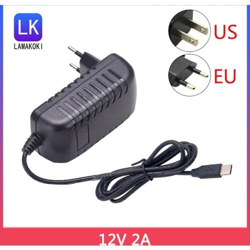 12V 2A Power Adapter Charger for CHUWI Hi13 Apollo Lapbook Pro 14" SurBook Mini Surbook12.3 inch Cube MIX Plus Teclast F5 F5R