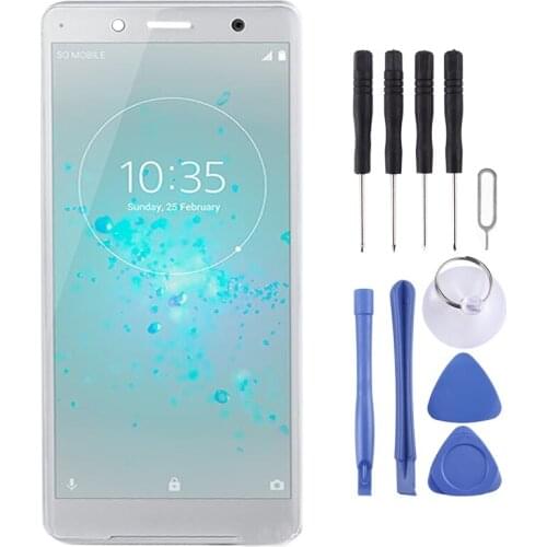 LCD Screen and Digitizer Full Assembly for Sony Xperia XZ2 Compact(Silver)