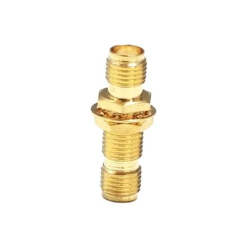 1pc SMA Female Jack nut to Female Jack nut RF Coax Adapter convertor Straight goldplated NEW wholesale