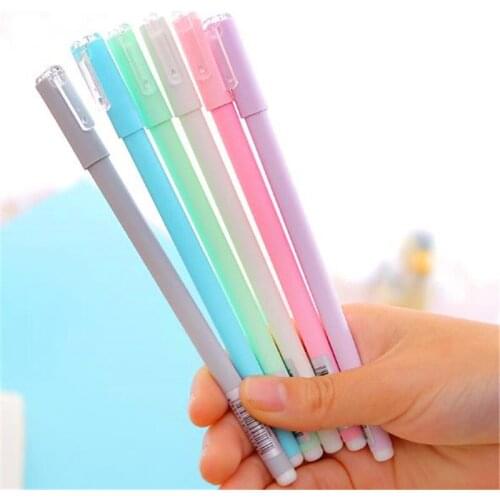 1 Pc Simple Scrub Gel Pen 0.5mm Student Writing Pen Black Pen Office Pen School Office Supplies Hot Sales